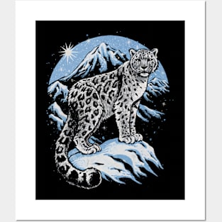 Hunter's Solitude, Snow Leopard Posters and Art